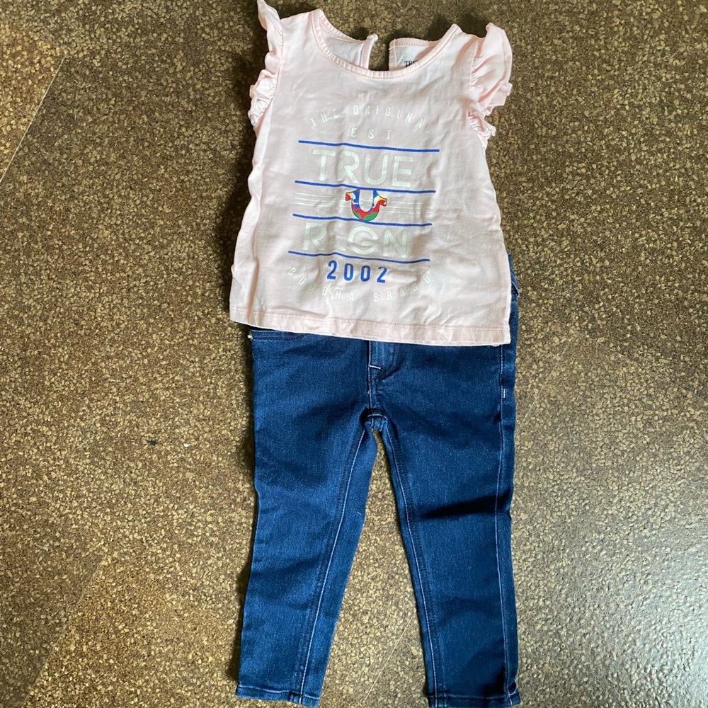 True Religion toddler set 2T nwot